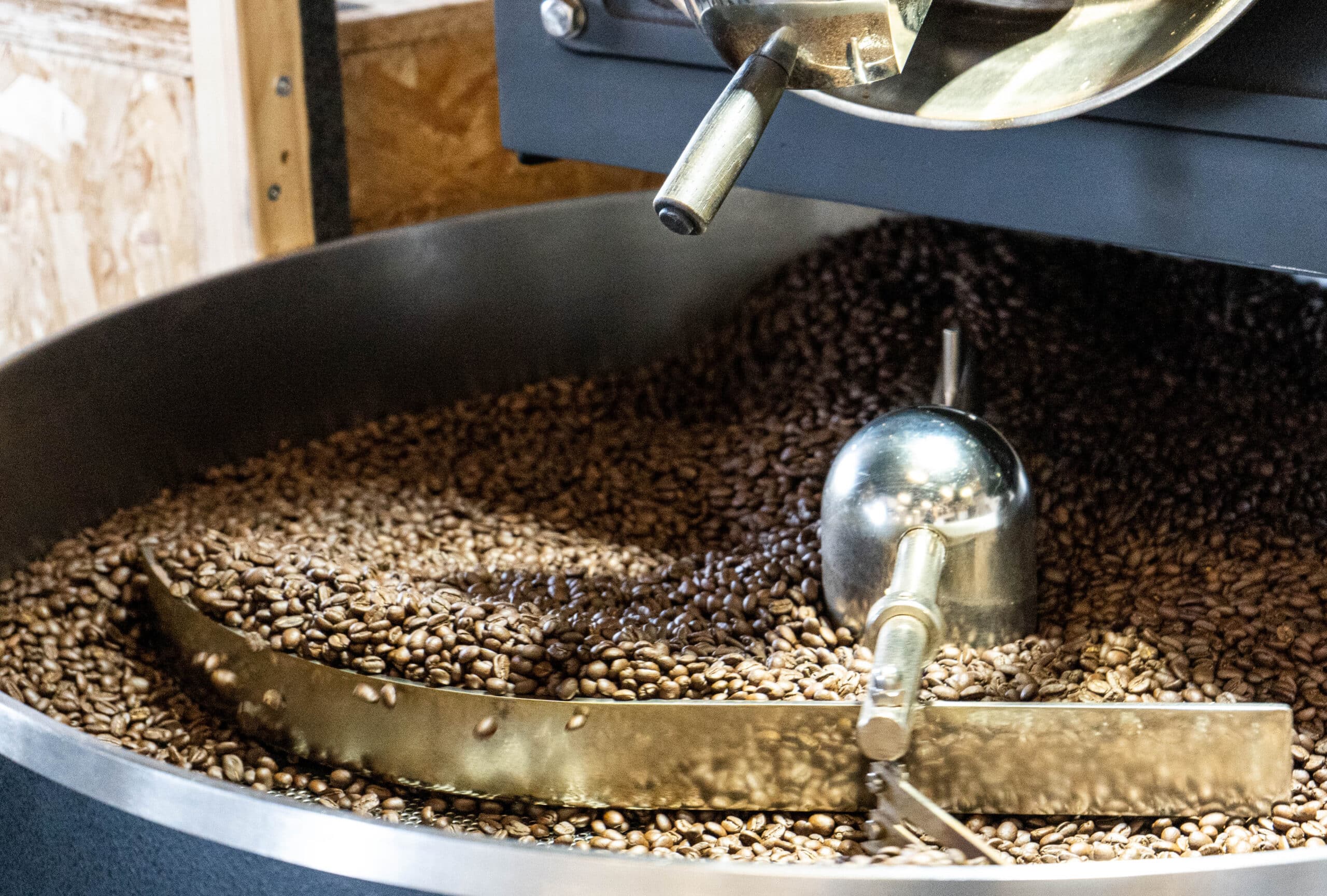Koffie bonen branden